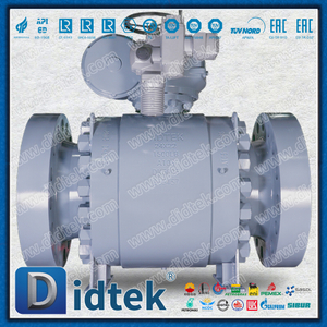 Van bi điện Auma gắn trên Trunnion của ESD Marine Engineering cho khí áp suất cao