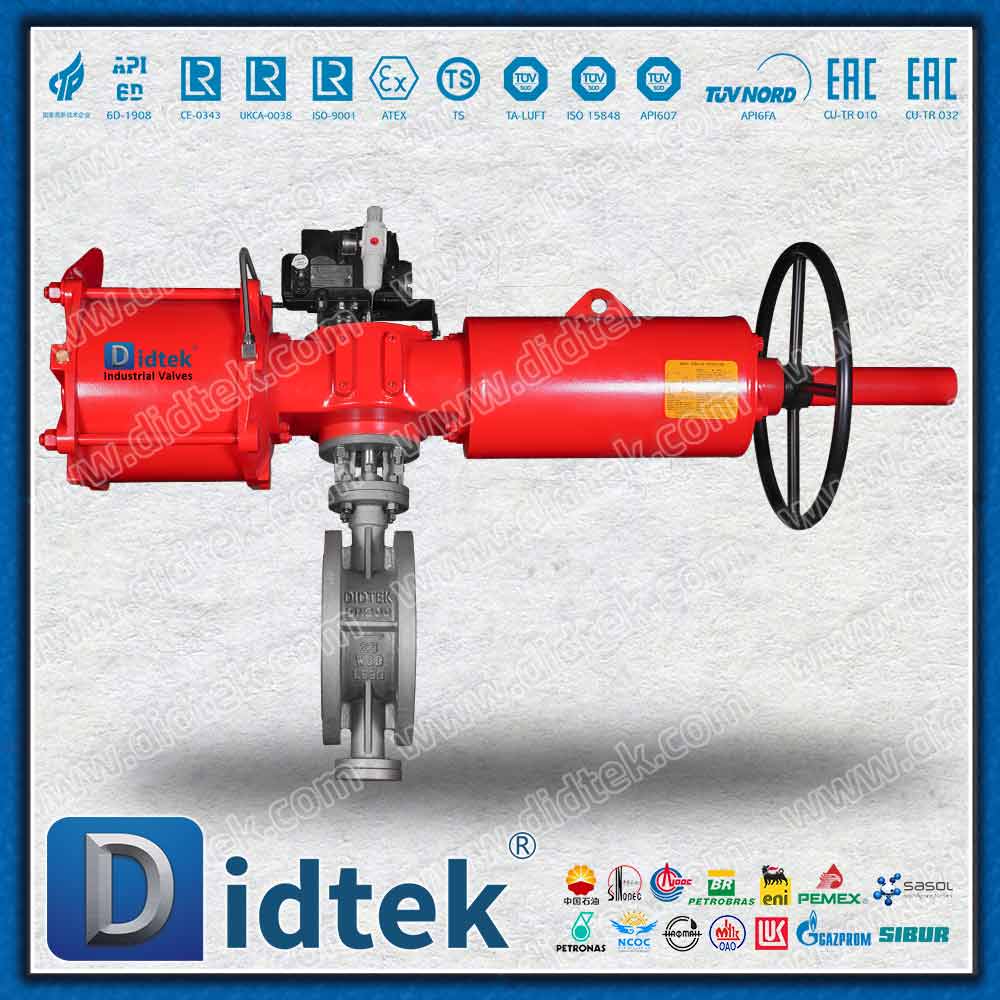 Van bướm bù đắp ba khí nén tác động đơn với Bộ định vị TISSIN