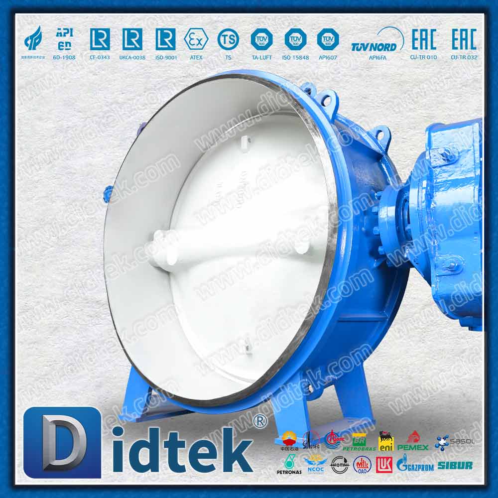 DN2000 Van bướm bù đắp ba chiều DIN wafer cỡ lớn