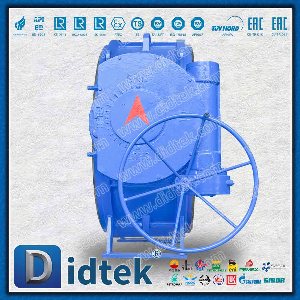 DN2000 Van bướm bù đắp ba chiều DIN wafer cỡ lớn