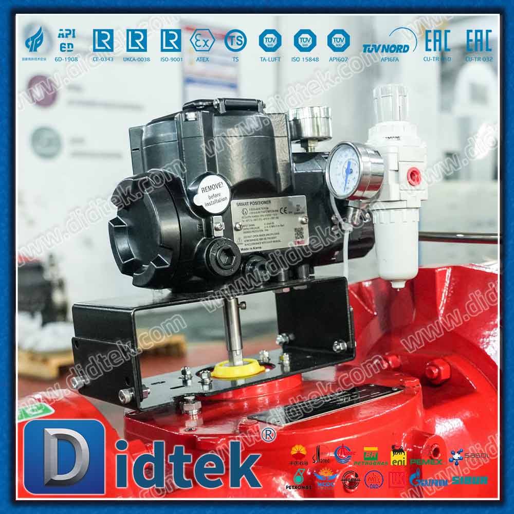 Van bướm bù đắp ba khí nén tác động đơn với Bộ định vị TISSIN