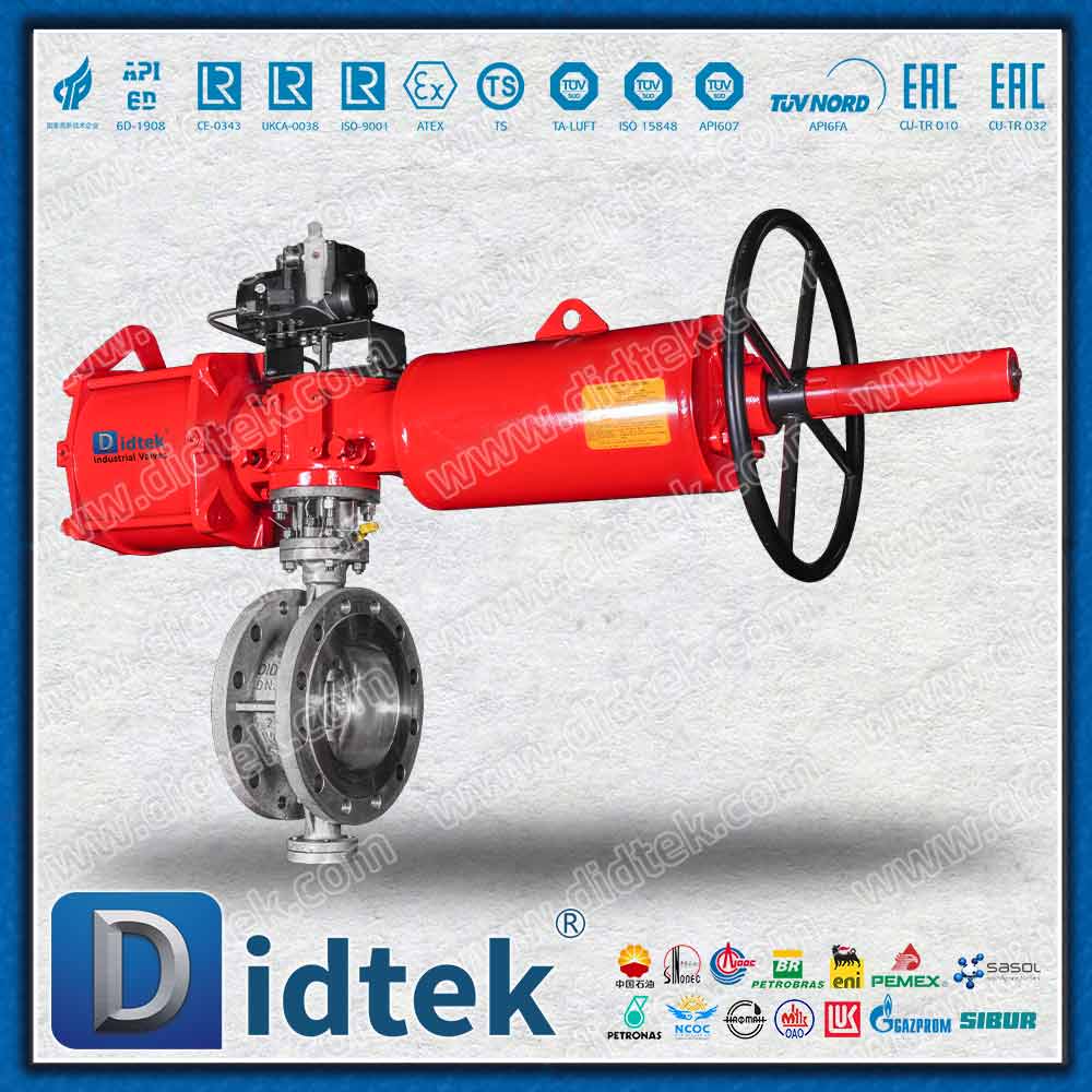 Van bướm bù đắp ba khí nén tác động đơn với Bộ định vị TISSIN
