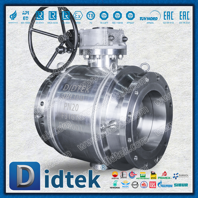 Van bi Trunnion được hàn hoàn toàn với Thân F316Ti & Ghế HNBR