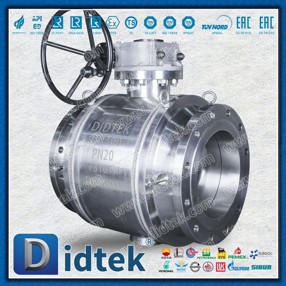 Van bi Trunnion được hàn hoàn toàn với Thân F316Ti & Ghế HNBR